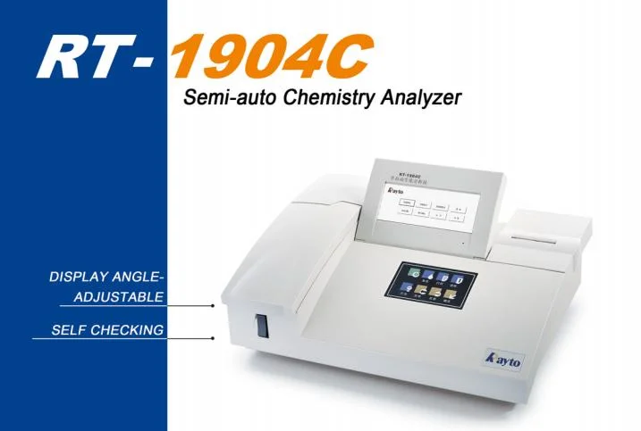 Van de de Analysator het Halfautomatische Biochemische Analysator van de Rayto rechts-1904c Chemie Medische apparaat Mindray